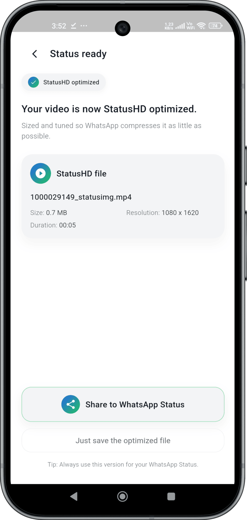 StatusHD Pro preview 7